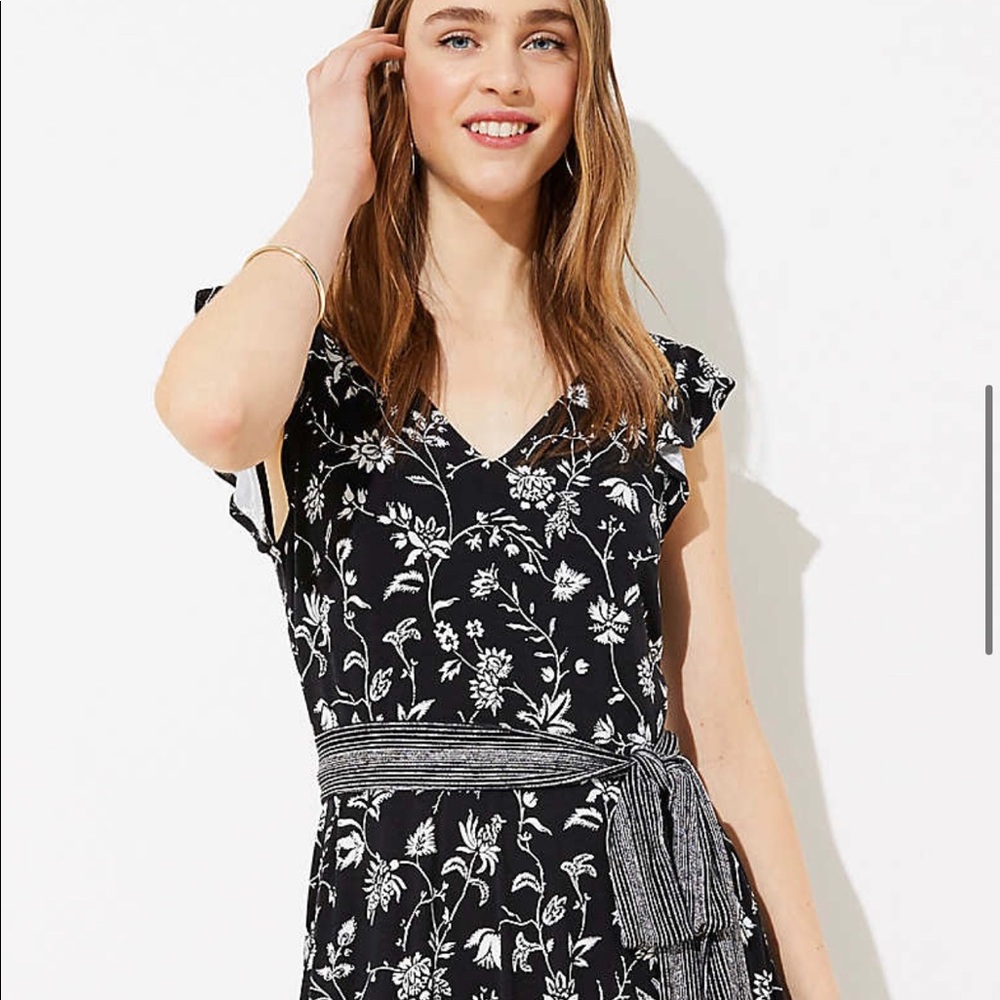 NWT Loft Rainforest Cutout Midi dress